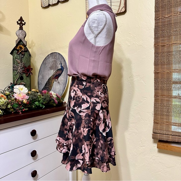 Outfit! Reiss Purple and Black Skirt Naked Zebra Top - Picture 4 of 12